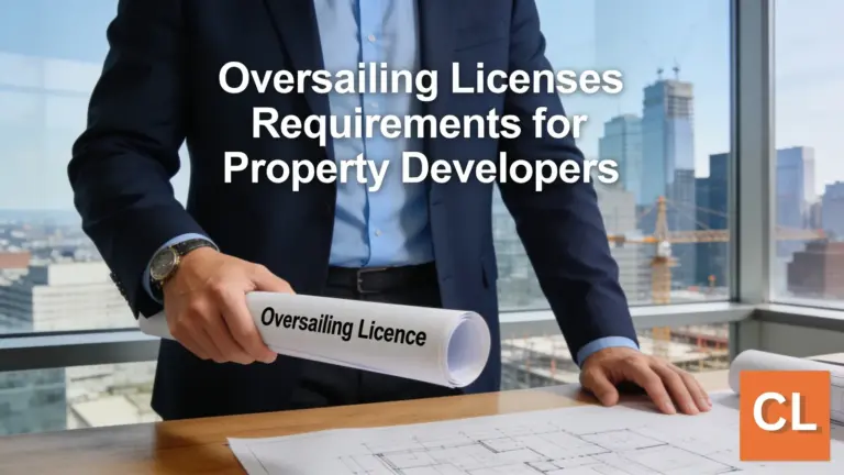An oversailing licence is a formal legal agreement required when a crane's jib or construction
